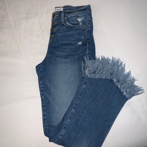 Flying Monkey - Platinum Fringe Jeans